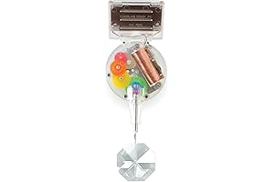 Kikkerland Solar Powered Window Prism Rainbow Maker with Single Crystal