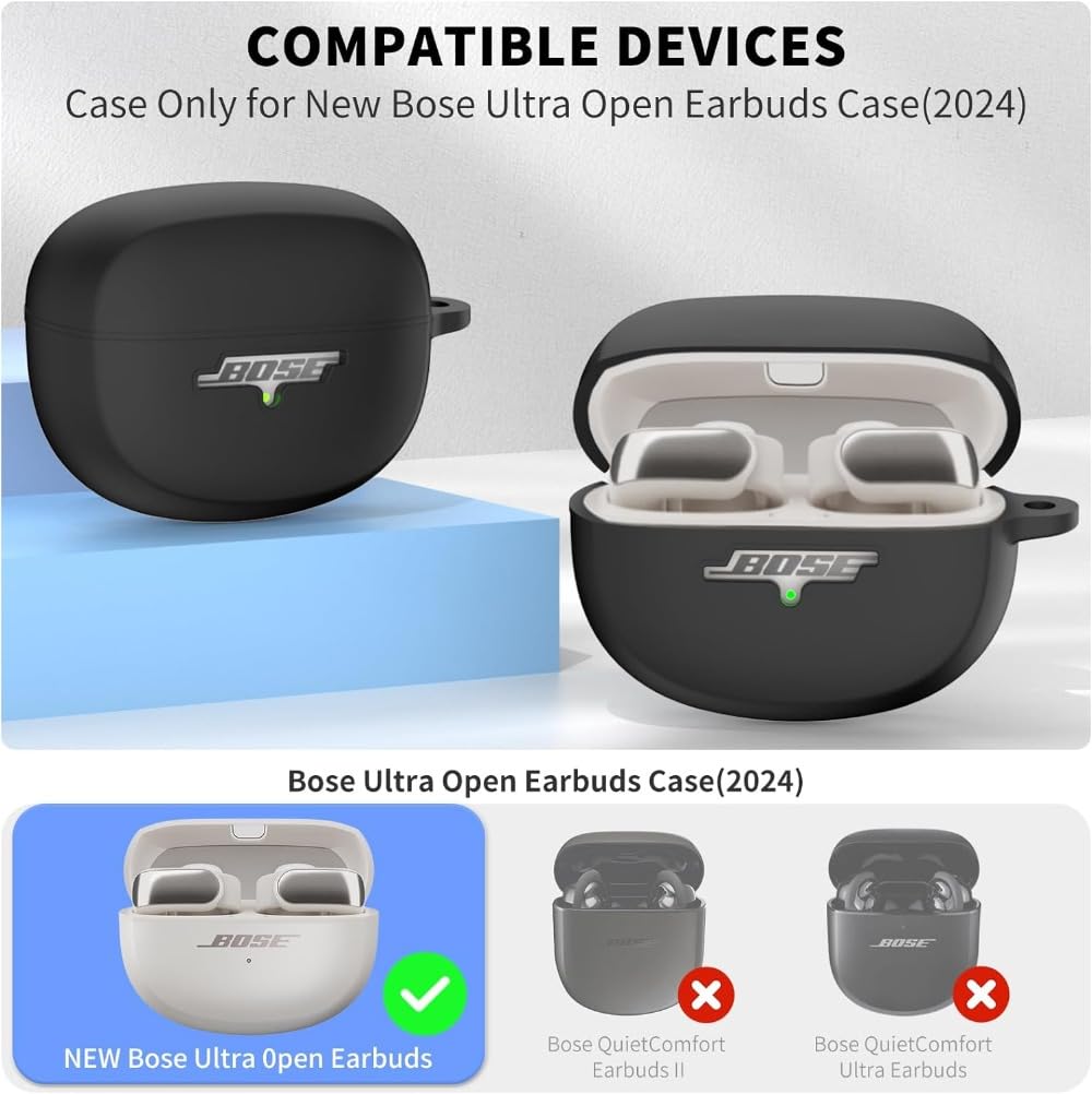 Amazon | Bose Ultra Open Earbuds Case(2024) 用シリコン耐衝撃保護