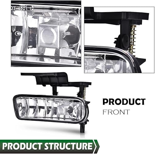 Miniatura 99 de GRAND ORANGE Luz antiniebla compatible con Chevy S10 1982-1997 y Chevy Blazer 1995-1997/GMC Jimmy/1988-1999 Chevy C1500 /GMC C1500 /GMC K1500