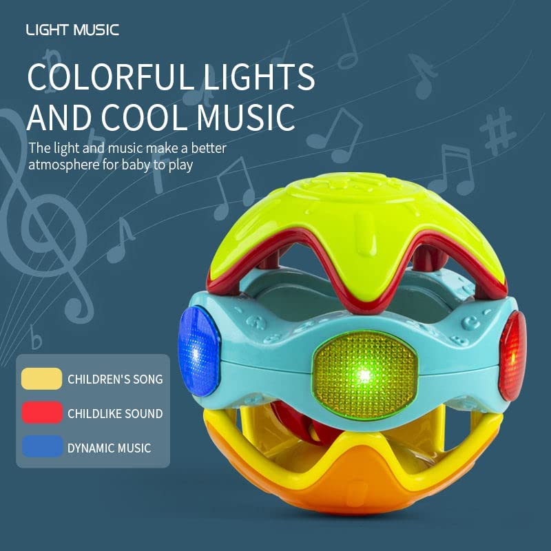 Shivaaro Plastic Baby Toys Musical Color Ball Hand Rattle Baby Infant Educational Toys 2