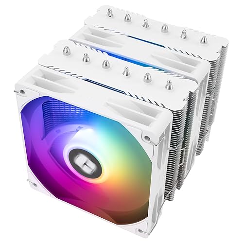 Thermalright Peerless Assassin 120 SE ARGB White V2 CPU Air Cooler - 6 Heat Pipes AGHP GEN 5.0 Technology | 1850RPM PWM 120mm Fans, for Intel 1851/1700/115X/1200, AMD AM4/AM5 - PA120SE ARGB White V2
