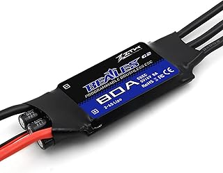 ZTW Beatles G2 Series 80A ESC with SBEC Output 8A/5,6Vfor RC Fixed Wing Airplane 2-6S or DIY Project Need Electronic Speed Controller