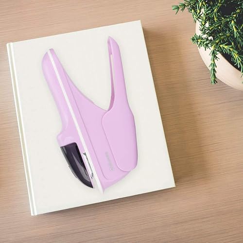 Miniatura 9 de Grapadora de escritorio, capacidad de 8 páginas, grapadora portátil que ahorra mano de obra, grapadora sin grapas, herramienta de grapa, mini