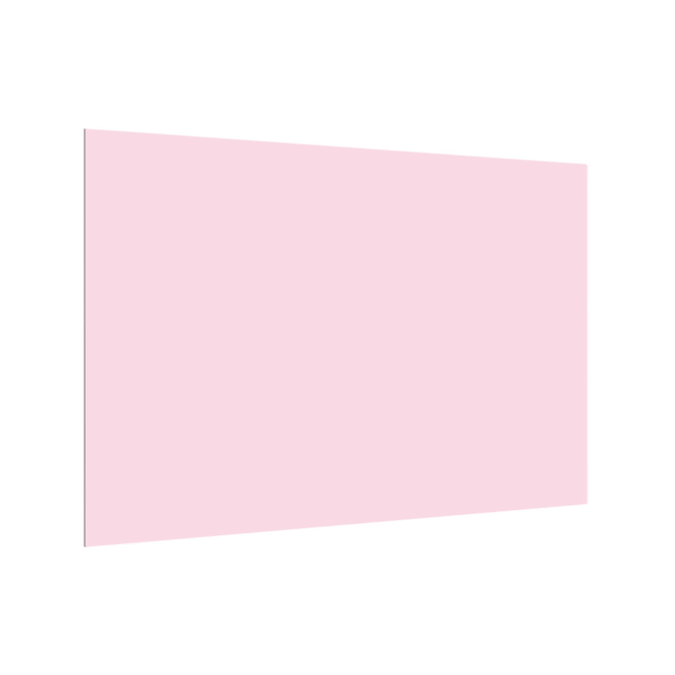 Fond de hotte avec support épaisseur 4mm avec motif crédence cuisine avec motif verre trempé panneau mural rose crédence en verre style uni cuisine 1513 (60x40cm)