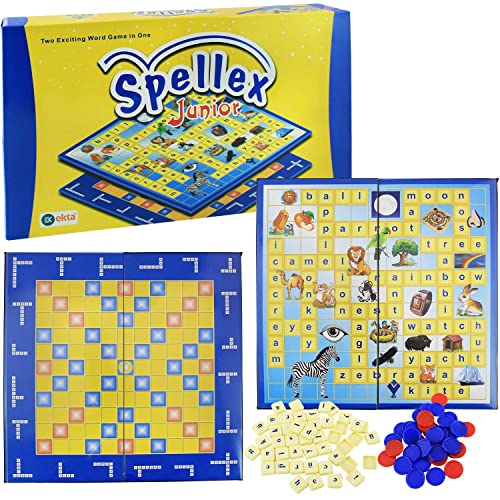 Image of BKDT Marketing Crossword English Word Puzzle Game for Kids - Vocabulary Builder for Kids (Junior Spellex)- Festival Gifts,Diwali Gift
