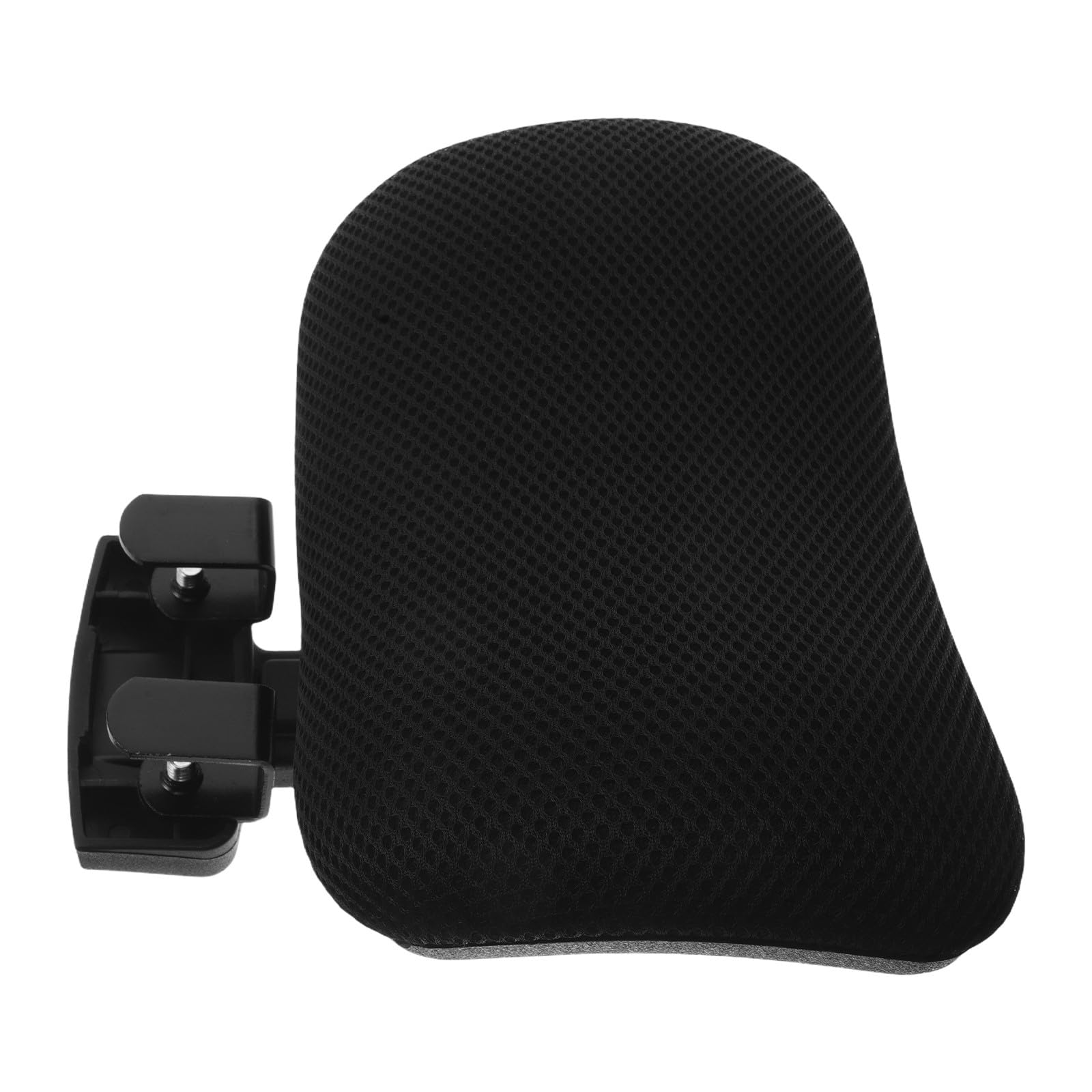 Appui-tête réglable noir en plastique et tissu pour chaise de bureau