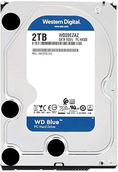 WD WD20EZAZ Blue 2TB 5400RPM Class SATAIII 256MB 3.5 Desktop Hard Drive