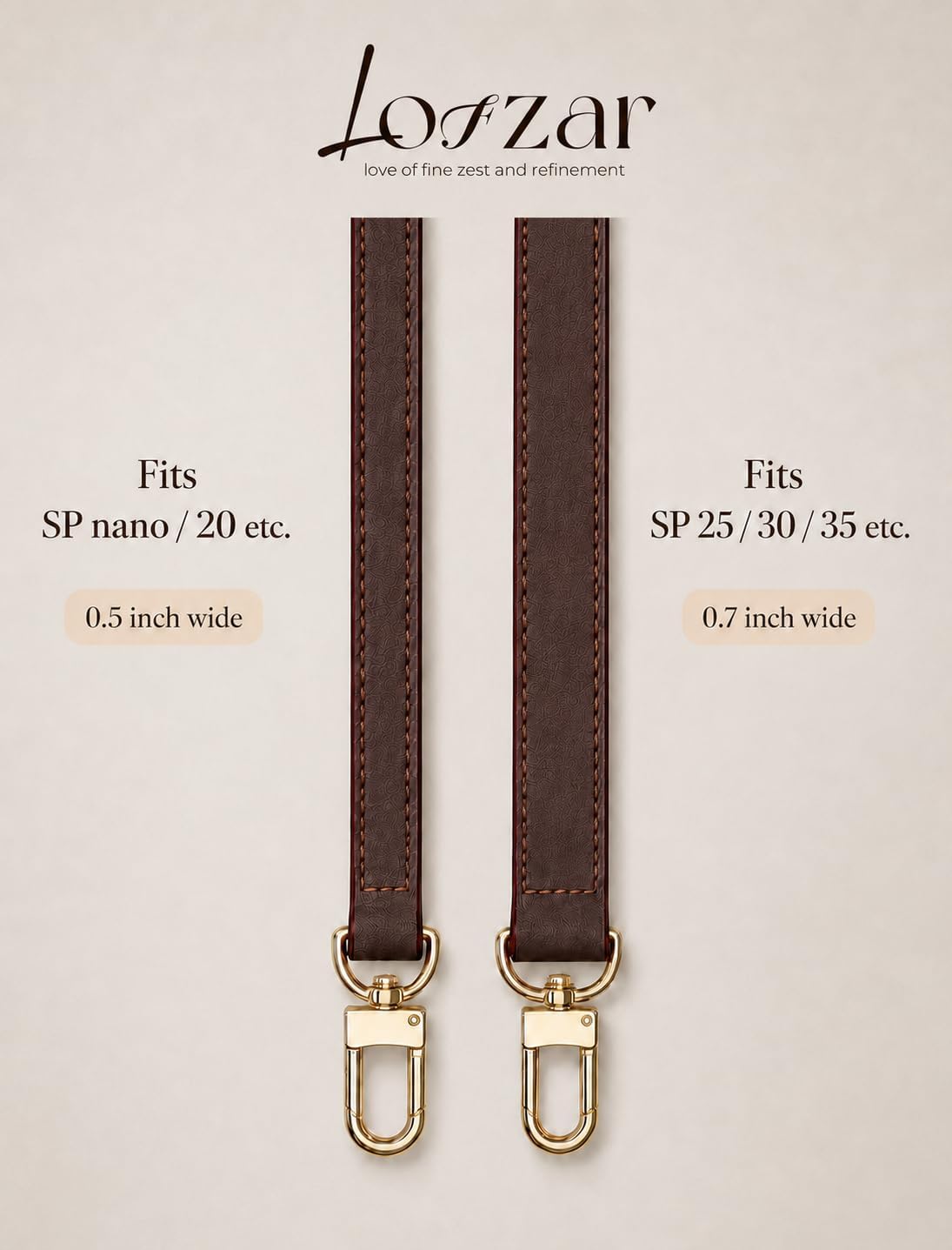 Vachetta Bag Strap for LV Speedy Alma Diane Noe and More, Ebene image 4