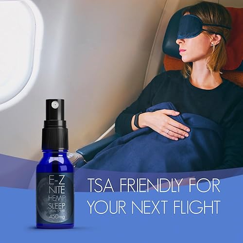 Miniatura 7 de Spray de cáñamo para dormir con melatonina L-teanina raíz de valeriana y magnesio  Acción rápida sin formación de hábitos sin OMG, sin gluten, ayuda