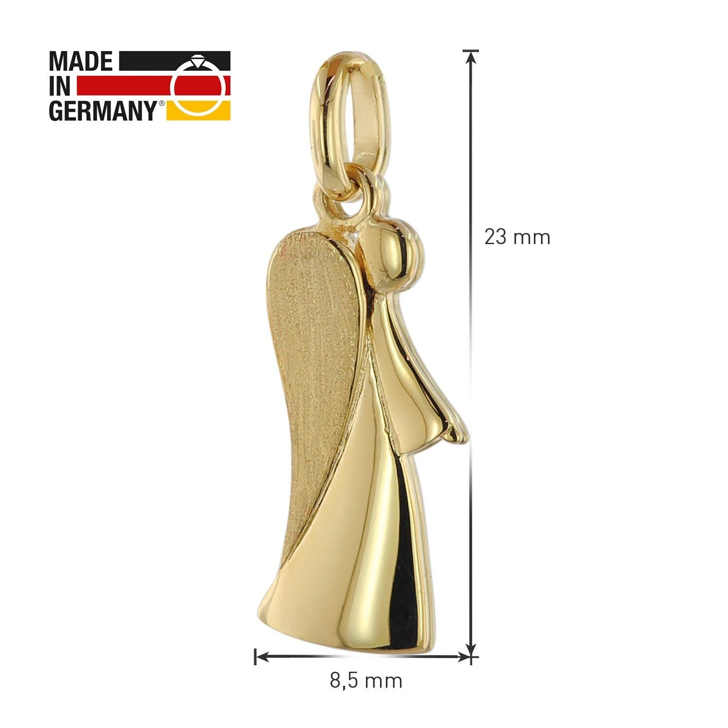 trendor Engel-Anhänger Gold 333 (8 Karat) mit vergoldeter Kette 39630