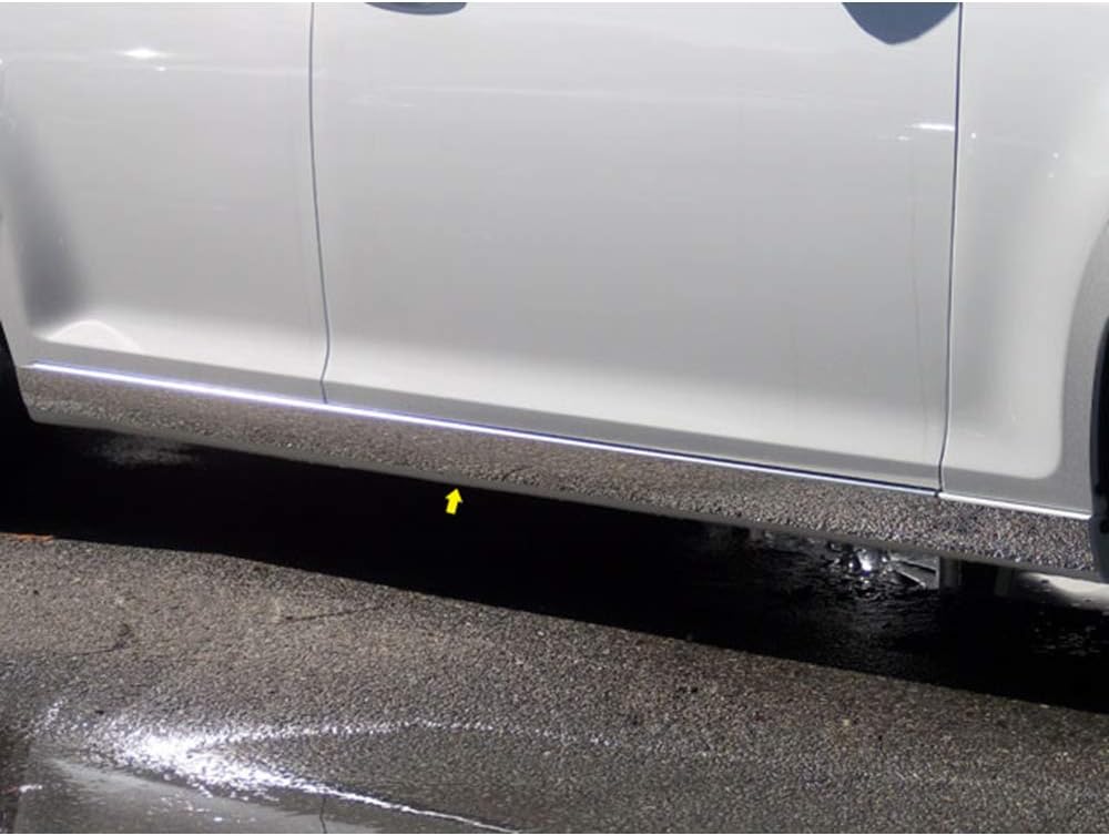 QAA is Compatible with 2011-2015 Chrysler 300 4 Piece Stainless Rocker Panel Trim, On The Rocker, 3.625" - 4.375" Tapered Width TH51761