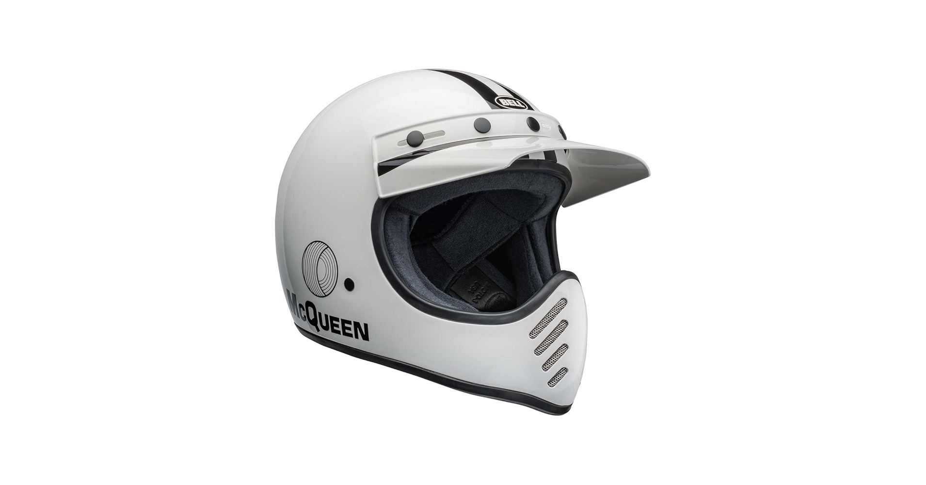 Amazon.com: Bell Moto-3 Helmet (Gloss Black Classic - X