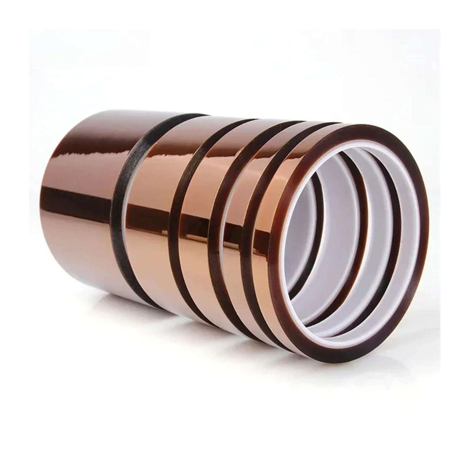 Nastro Isolante Da 3-100 Mm Ad Alta Temperatura BGA Poliimmide Adesivo Protezione Del Pannello Di Stampa 3D per mascheratura/saldatura/batteria(5 Rolls,33 M_0.06MM_40MM)