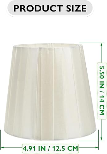 Miniatura 2 de Pantalla con clip para lámpara de mesa, lámpara colgantelámpara de pie, 5.50 x 3.54 x 4.91 pulgadas, pantalla de lámpara amarilla, cubierta de luz