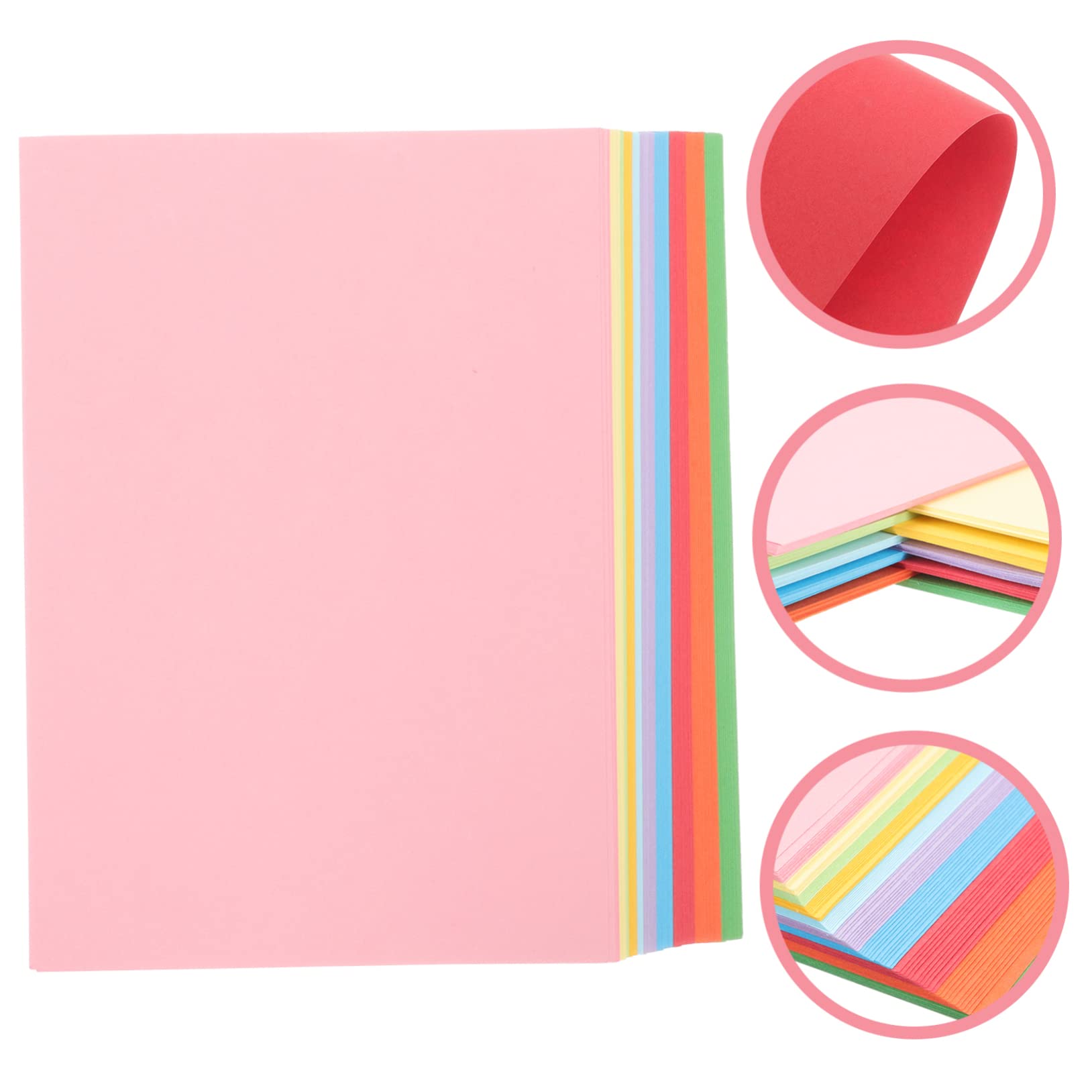 NUOBESTY 100blätter Bastelpapier Verdickt Bunt Faltpapier Malpapier Für Junge Mädchen Und Erwachsene Zu Hause Kindergarten Schule Diy-bastelpapier Origami-papier