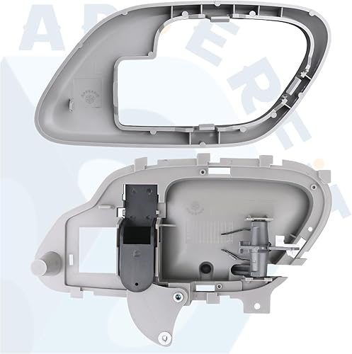 Miniatura 3 de APPERFiT Manija de puerta interior con kit de bisel LH (gris) compatible con Chevy Chevrolet GMC Truck C1500 C2500 C3500 K1500 K2500 K2500 K3500