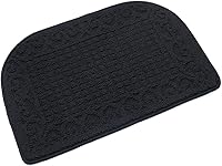 Vista 22 de COSY HOMEER alfombras de cocina antifatiga de 32x20 pulgadas, hechas de 100% polipropileno, semirredondas, antideslizantes y lavables a máquina, 2