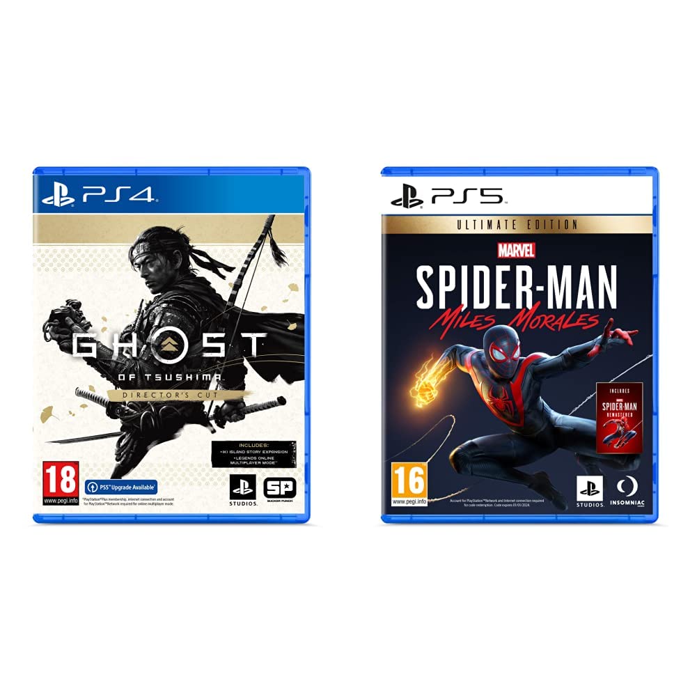 PS4 Ghost of Tsushima Directors Cut (PS4)+PS5 Marvels Spiderman Miles morales Ultimate Edition (B09V4WGPRB) Amazon Price History, Amazon Price Tracker