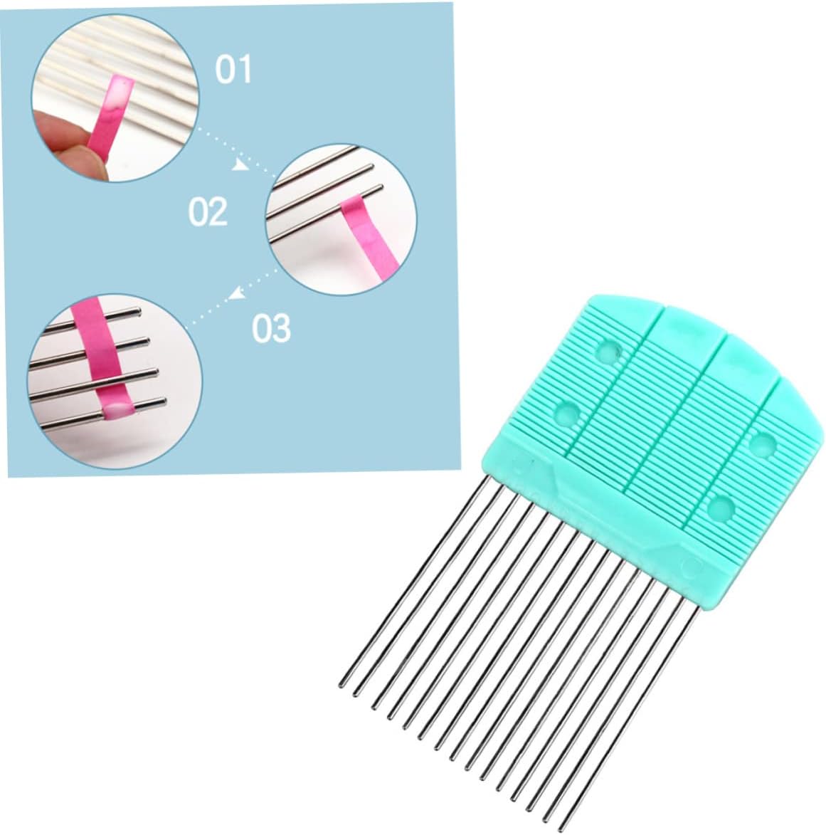 BEBEMOKO High Elastic Quilling Comb Paper Quilling Tool Kit Large Quilling Board Comb for Paper Rolling and Knitting