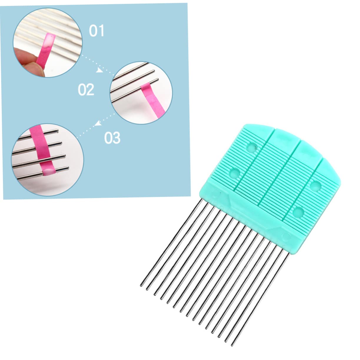 BEBEMOKO High Elastic Quilling Comb Paper Quilling Tool Kit Large Quilling Board Comb for Paper Rolling and Knitting