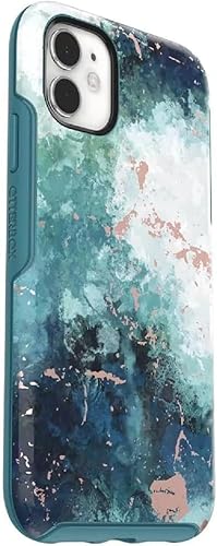 Miniatura 3 de OtterBox iPhone 12 Mini (solamente) - Funda de la serie Symmetry - Seas The Day - Ultra-Sleek - Compatible con carga inalámbrica - Bordes elevados