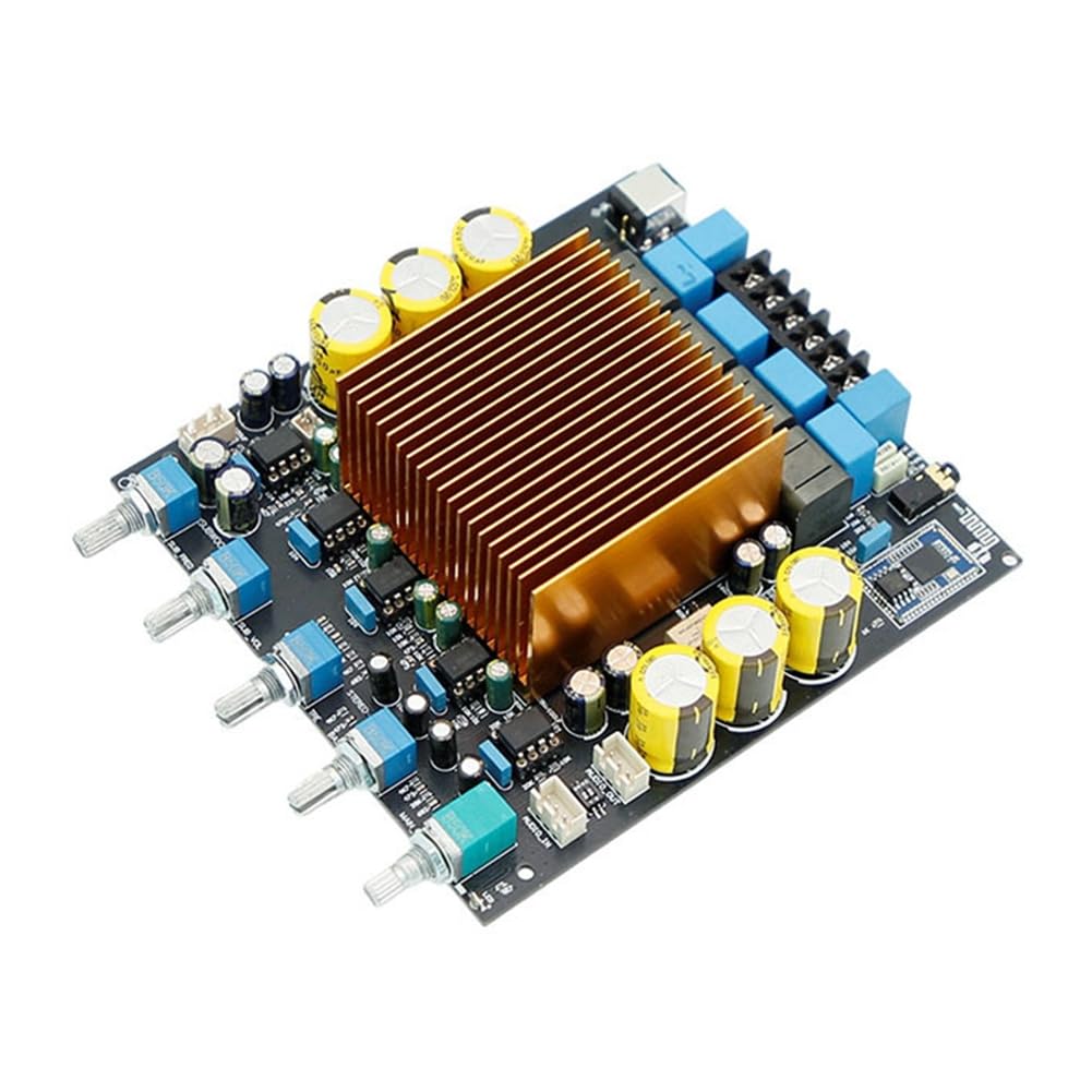 Placa Amplificadora TPA3255 HiFi de 2.1 Canales QCC3084 con Bluetooth 5.4, Amplificador de Potencia de 150 W X 2 W + 300 W.