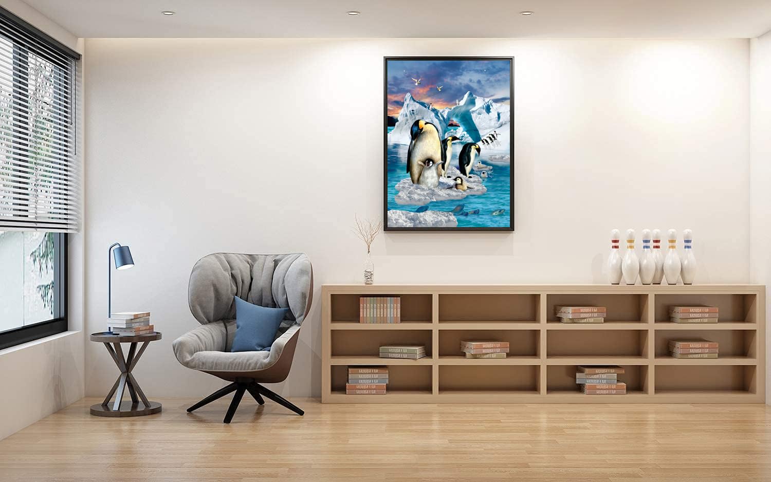 Jigsaw Puzzles for Adults 1000 Piece Penguin Family 27.56 x 19.69 Inch Jigsaw Puzzles for Adults Educational Game Challenge Toy 1000 Piece Puzzle for Adult - Image 3