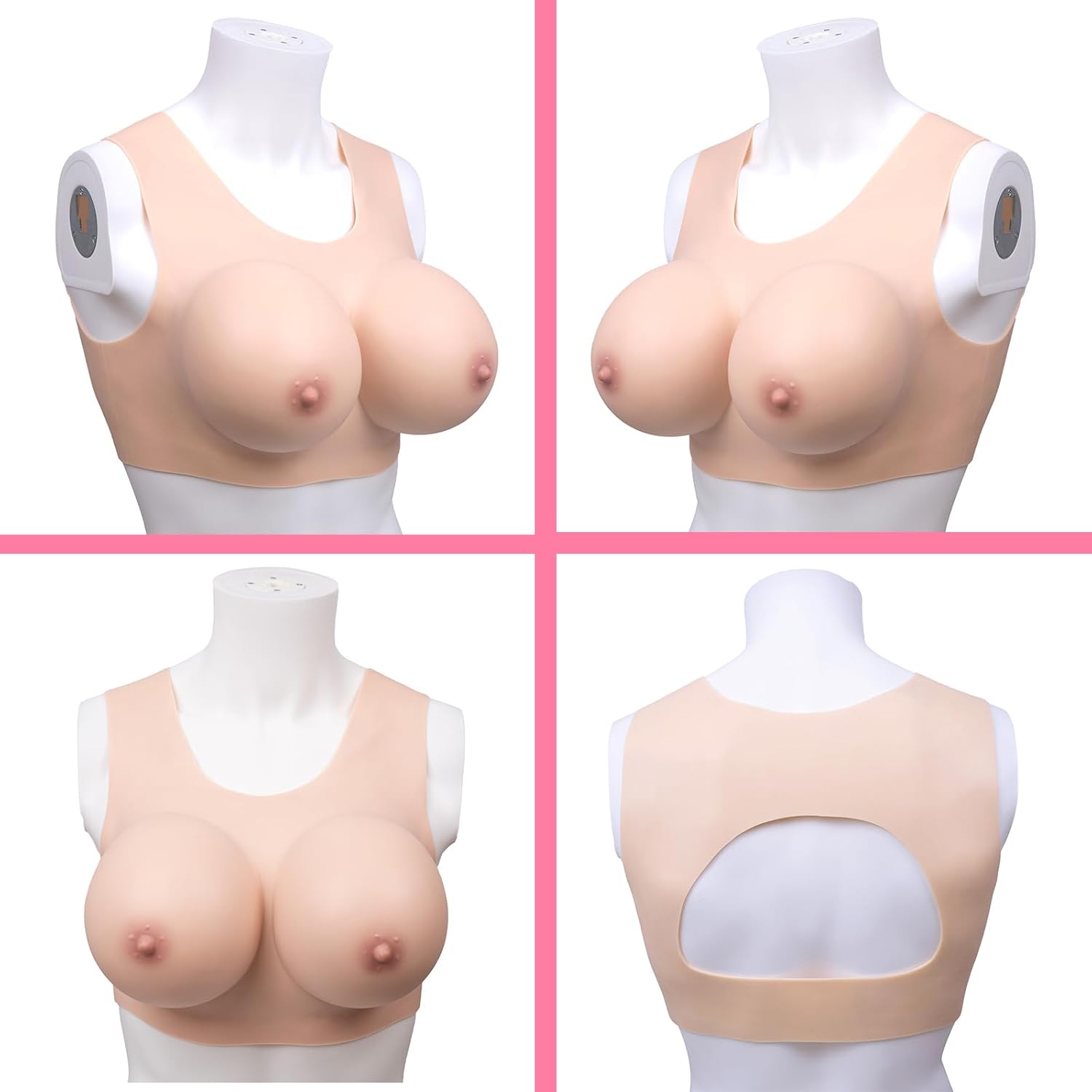 Fake boobs Silicone Breastplate Silicone breasts forms Fake breasts (Breathable version) (Summer wear) - Image 2