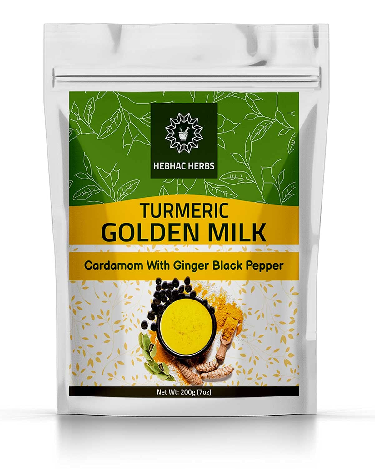 Turmeric Golden Milk Powder 200g, Turmeric Powder with