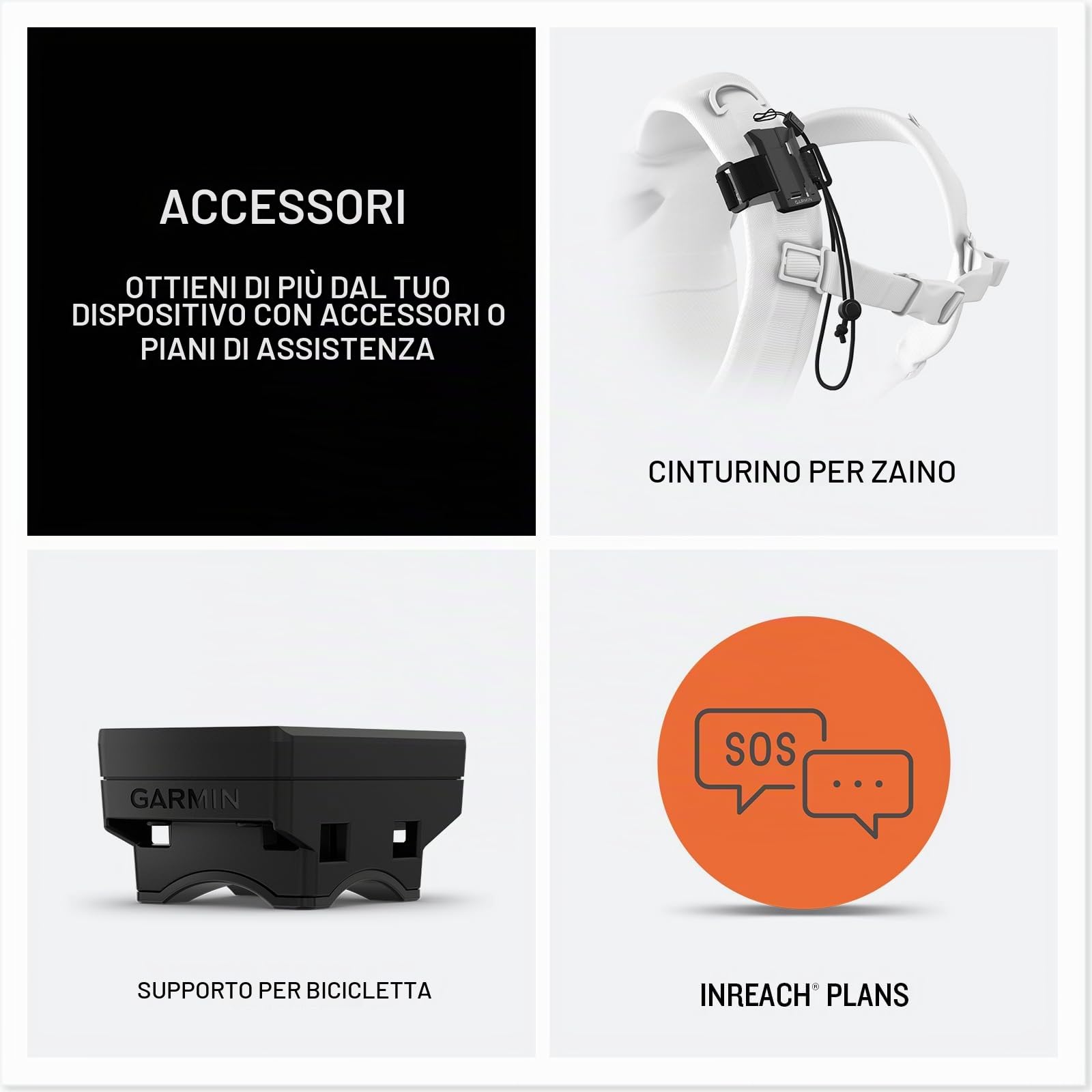 Garmin InReach Mini 3 Plus, Comunicatore Satellitare, Copertura Iridium, Invia e ricevi messaggi, Lancia SOS, LiveTrack, TracBack, Autonomia fino a 350 ore