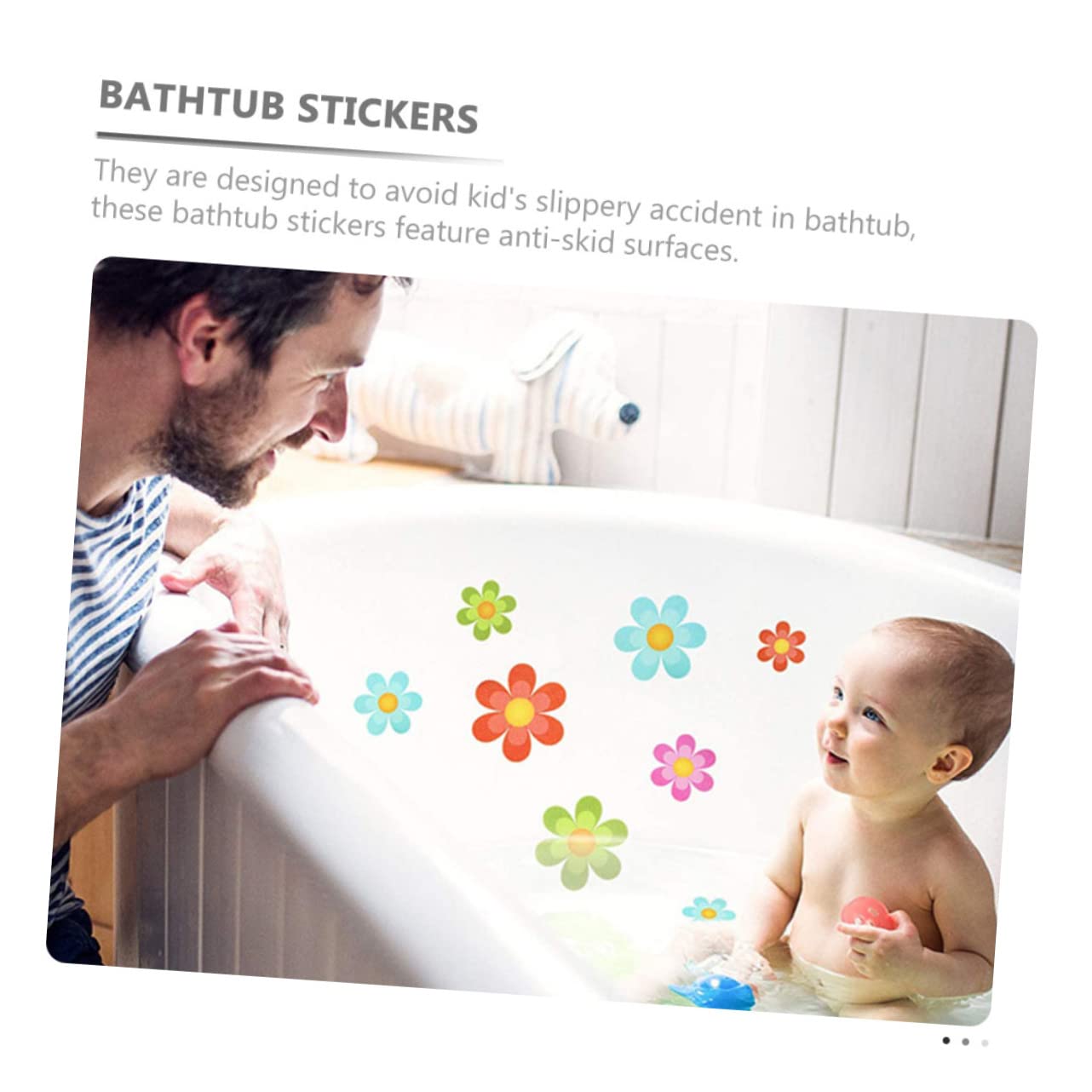 Ciieeo 4 Sätze Anti-Rutsch-Aufkleber für Blumen Dschungel Badewanne Badespielzeug Anti -Slip Beleg wandsticker Badezimmer wandtattoo für Badezimmer Bad Aufkleber Wannenaufkleber PVC