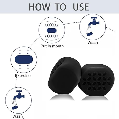 Miniatura 7 de NAYCNYCON Ejercitador de mandíbula para hombres y mujeres, entrenador de mandíbula novato, ejercitador de mandíbula para una cara más definida