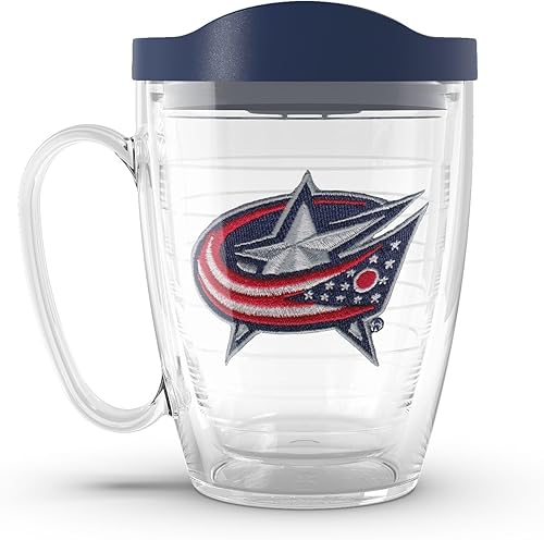 Miniatura 30 de Tervis Vaso aislado de doble pared NHL Pittsburgh Penguins hecho en Estados Unidos mantiene las bebidas frías y calientes, 16 onzas, taza, logotipo