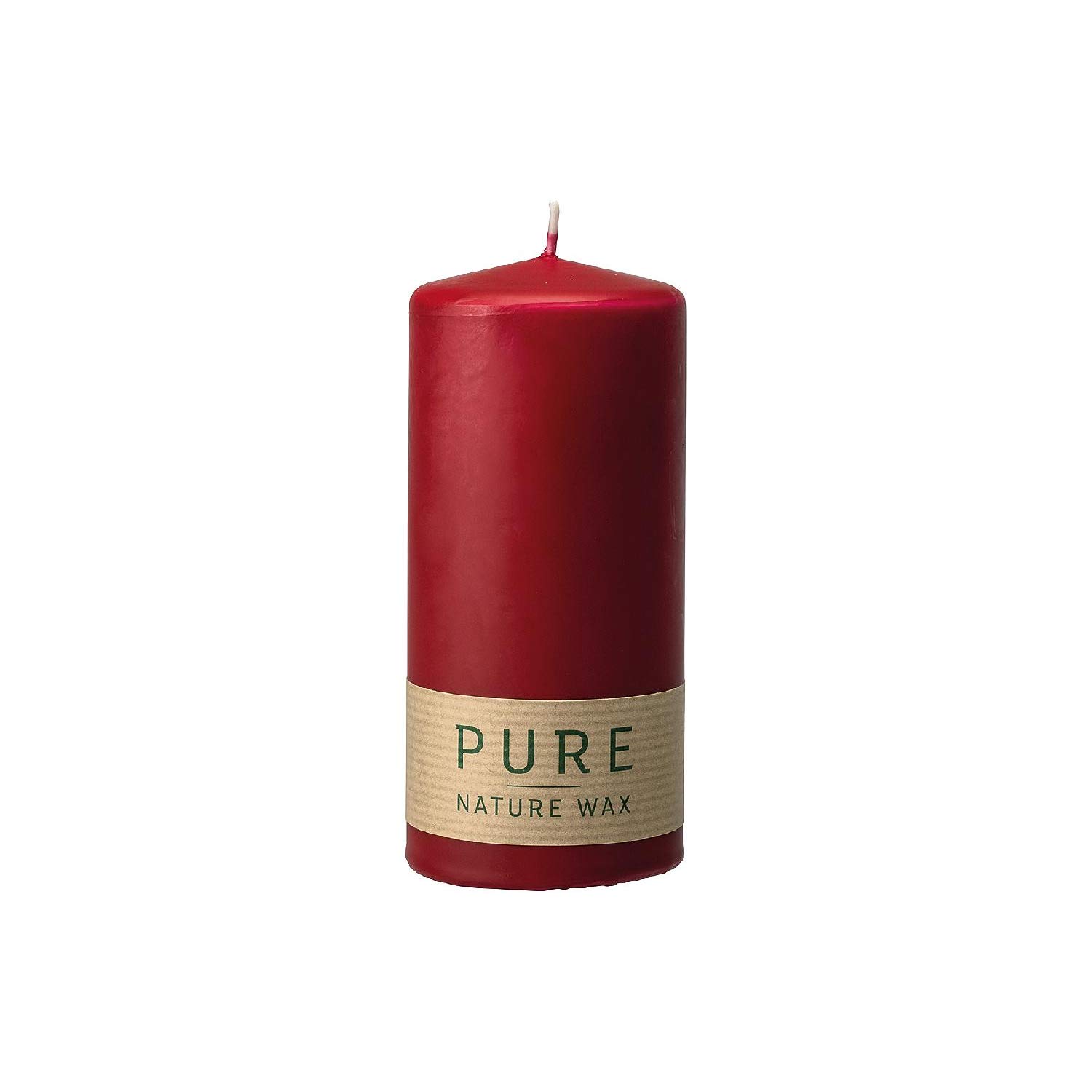 Wenzel Pure Kerze Safe Candle 13x6cm Karminrot (12 Stück)