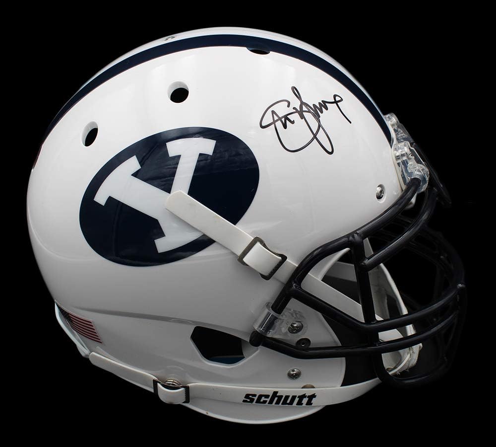 Steve Young Autographed/Signed BYU Schutt Authentic Helmet : Collectibles & Fine Art