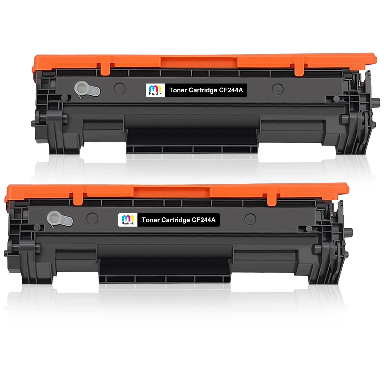 Magisink CF244A 44A Toner Cartridges Replacement for HP CF244A 44A Compatible with LaserJet Pro M15 M15w M15a M16 M16A M16W M17 M17A M17W MFP M28 M28w M28a M29 M29w M29A MFP M30 M30A M30W ( 2 Black )