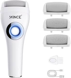 SKINCE Callus Remover with 3 Interchangeable Head Rollers, Rechargeable for Foot Care, Callus & Dead Skin Removal, Waterpr... Price In India