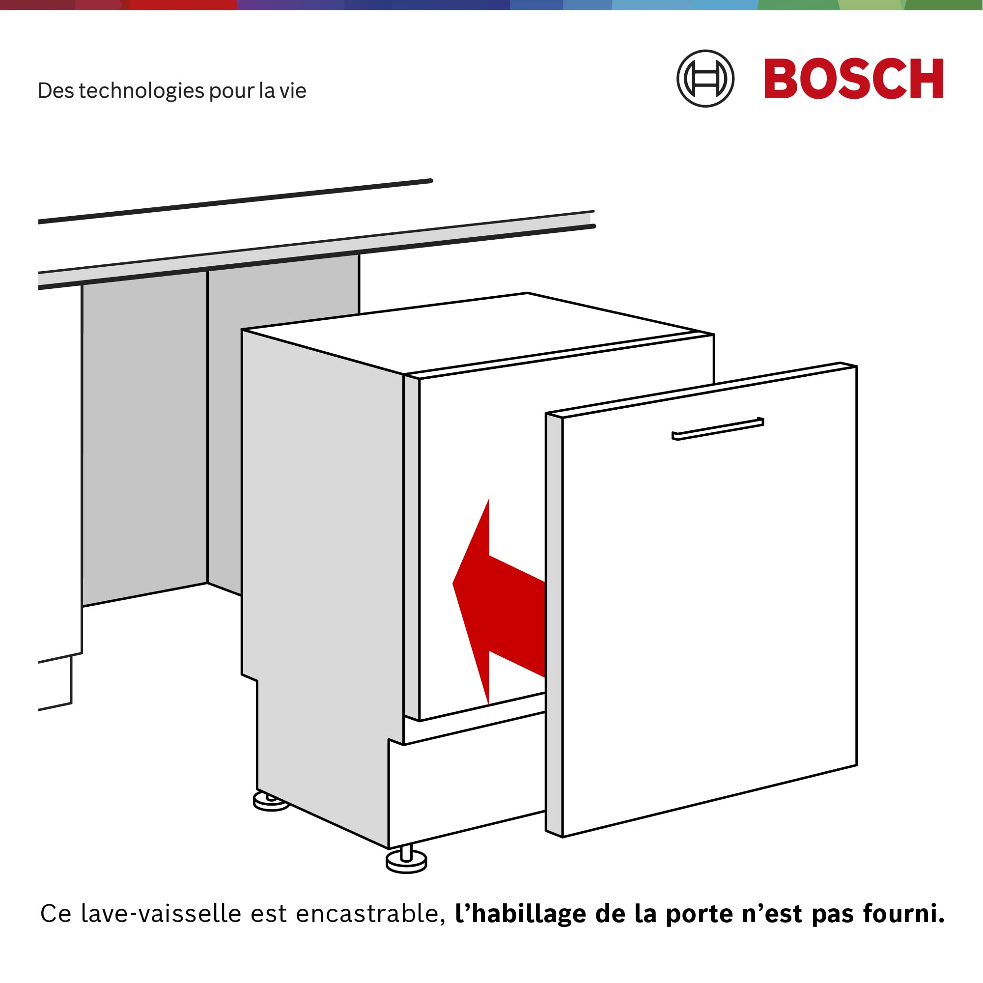 Bosch Série 2 Lave-vaisselle tout intégrable 45 cm 10 couverts Home connect