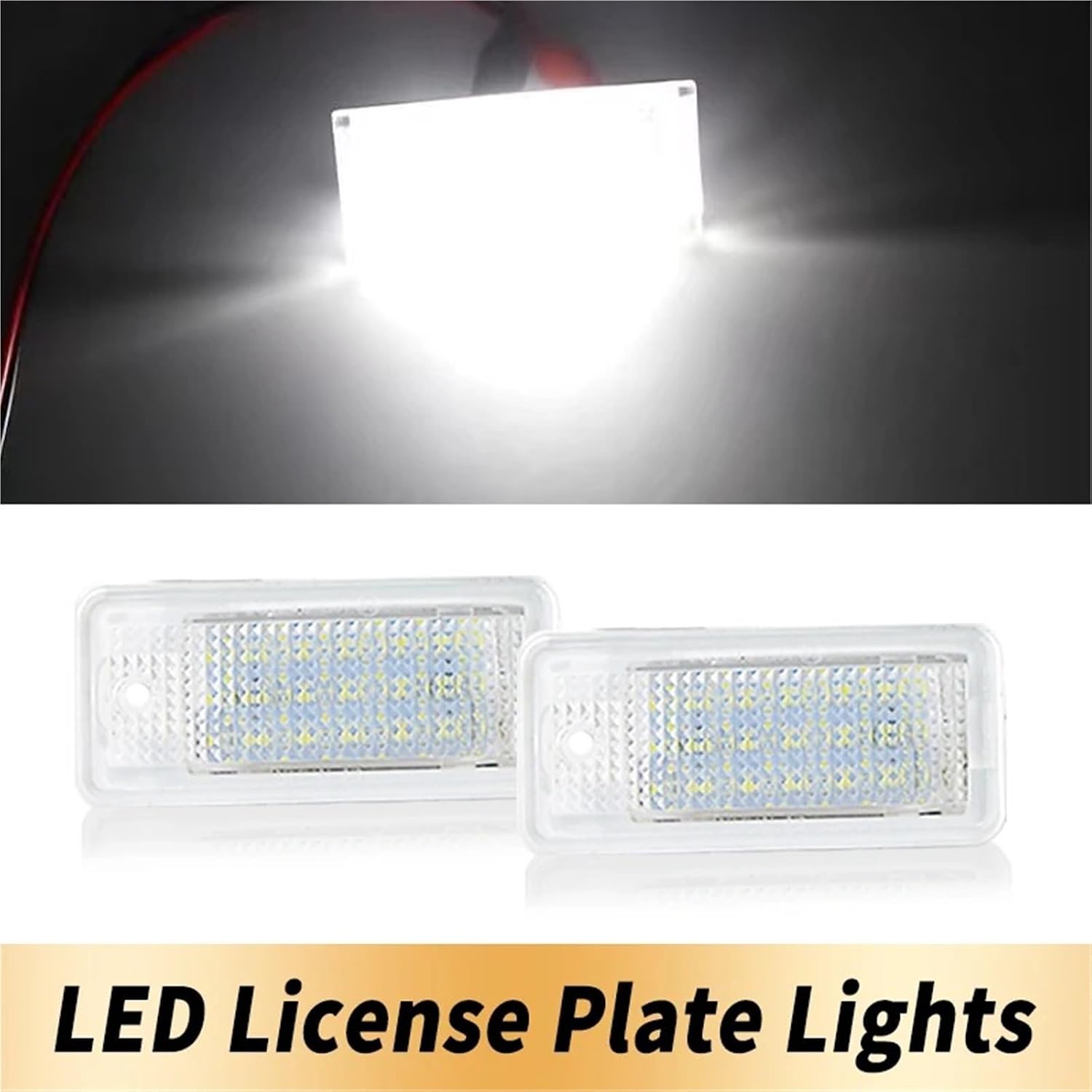 For A3 For A4 S4 RS4 B6 B7 For A6 RS6 S6 C6 S5 For Q7 For A8 S8 Avant LED Number License Plate Light Canbus Error Free Car Accessories