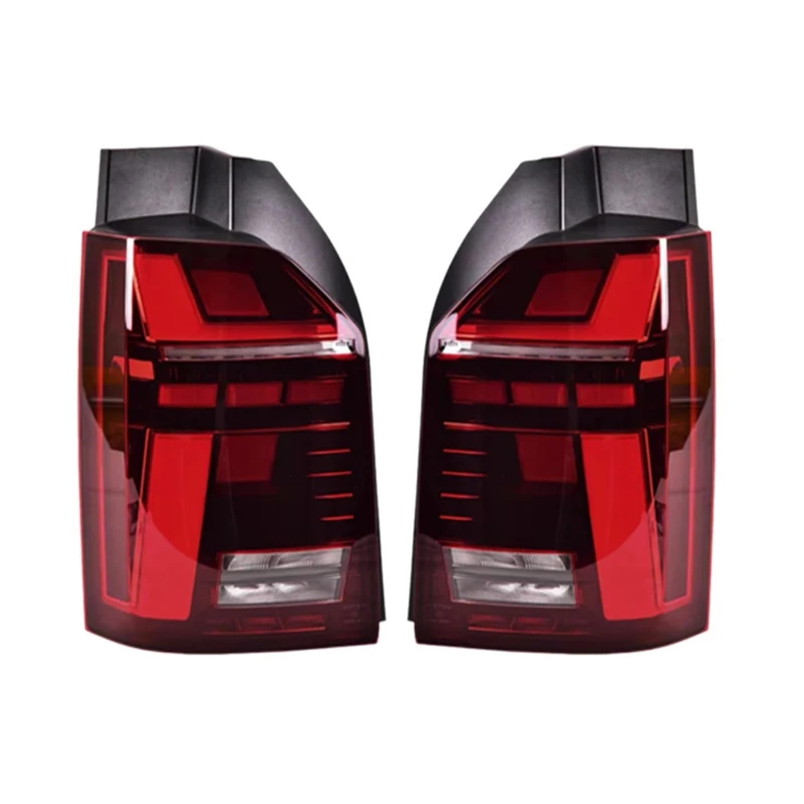 WALEQW Car Rear Lamp Car LED Tail Light Fog Light Brake Lights For VW For Multivan T6 For Transporter 2016 2017 2018 2019 Pre‑Facelift Tail Light Assembly(Red)