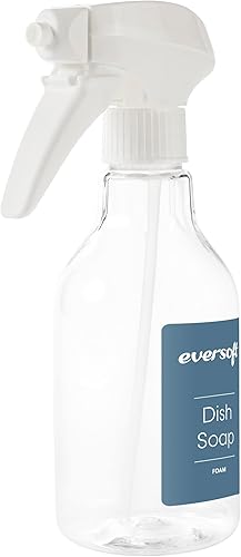 Miniatura 10 de EZbrnd Eversoft Foaming Power Jet - Botella gatillo de jabón en aerosol + paquete de 4 jabón de espuma para platos, aroma Yuzu