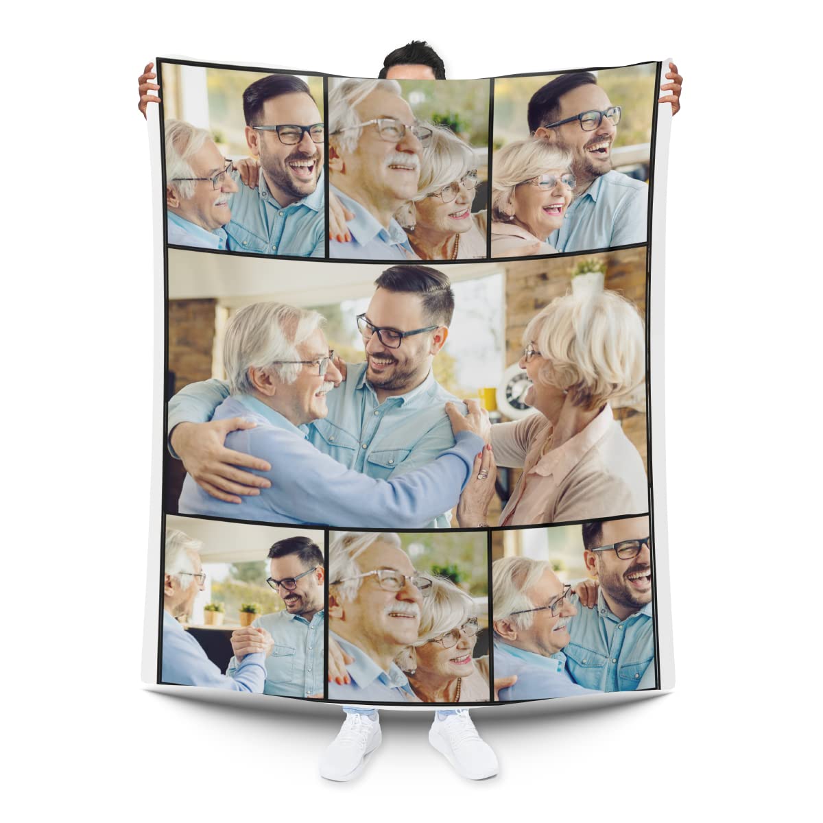 Personalized Blanket Collage. Blanket with Photo and Custom Text | E&B PORRAS