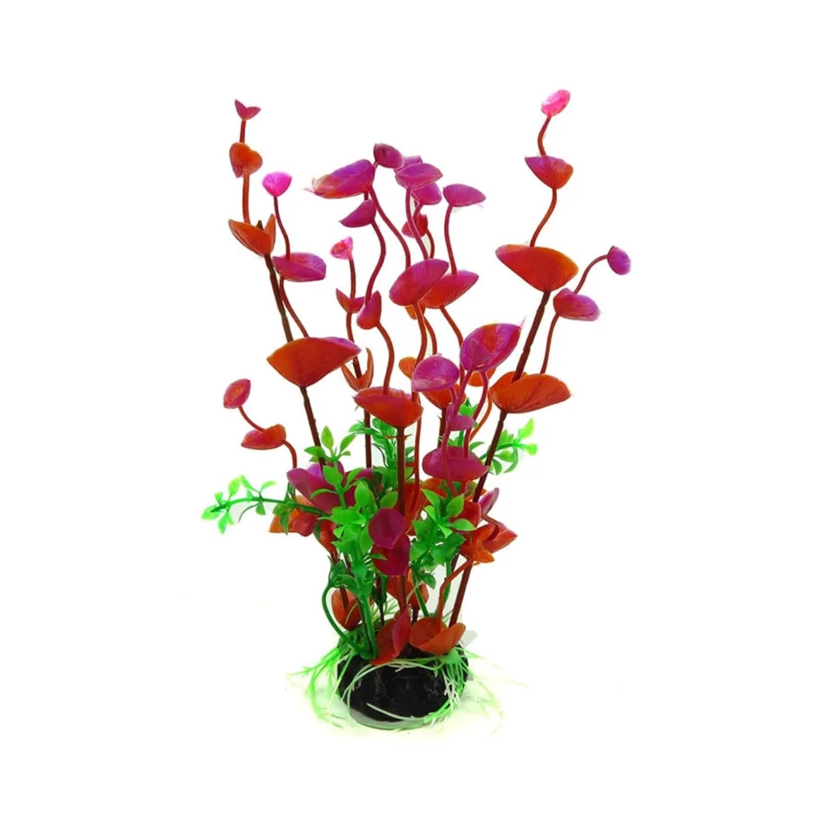 JTKSSCS Aquarium Plants 2PCS Artificial Fake Plastic Plant Aquarium Fish Tank Accessories Decoration Ornament Underwater(Red)