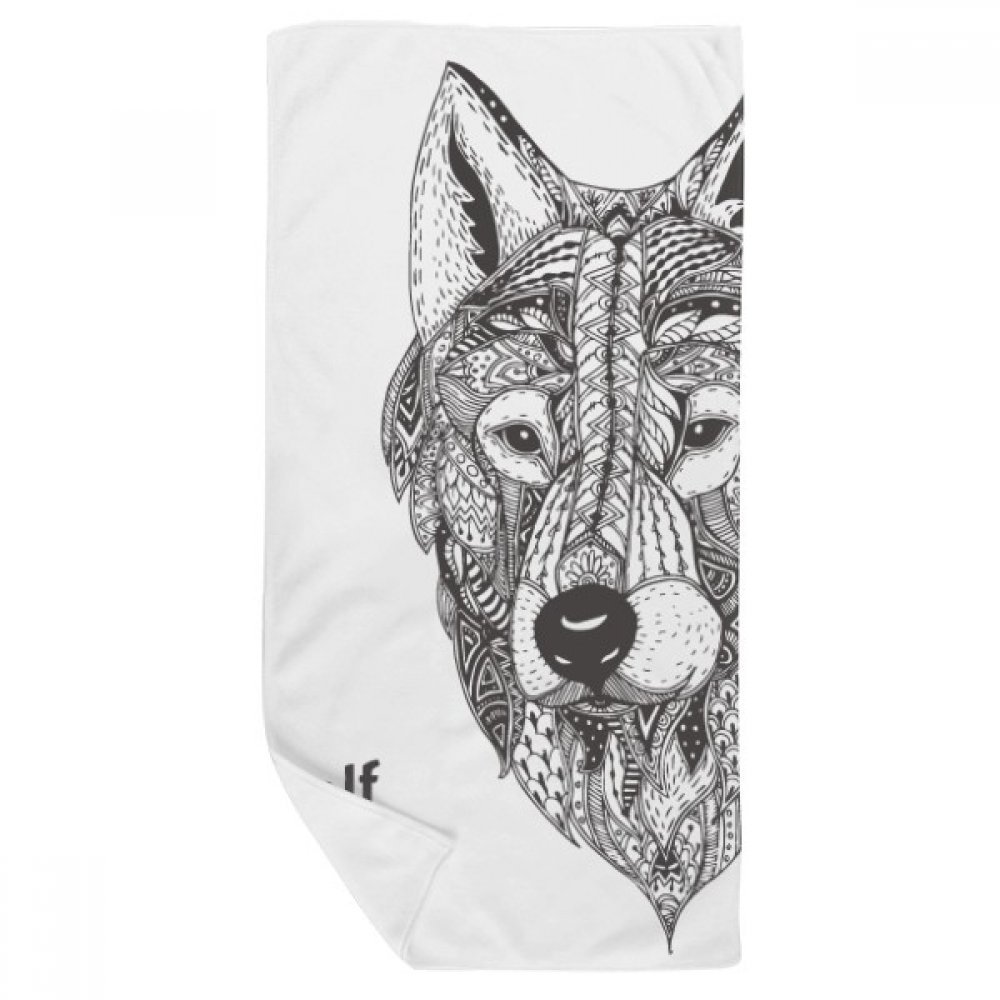 Gant de toilette loup ami gentleman pour votre routine bien-être