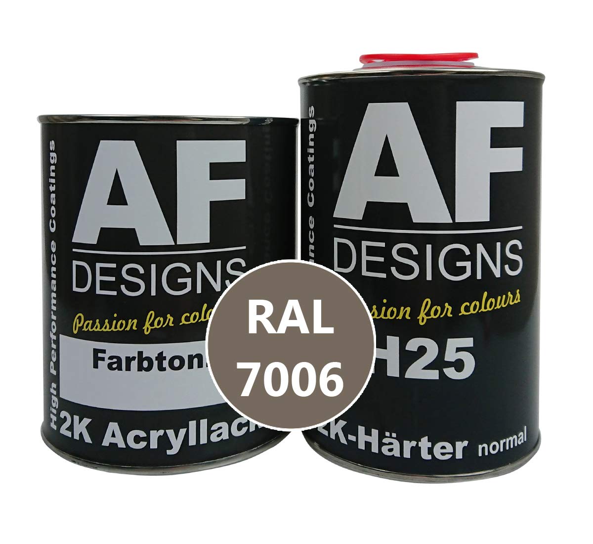 Alex Flittner Designs Lakier 2 K 4,5 kg zestaw RAL 7006 BEIGEGRAU matowy drewno maszyny lakier przemysłowy do samochodów ciężarowych NFZ