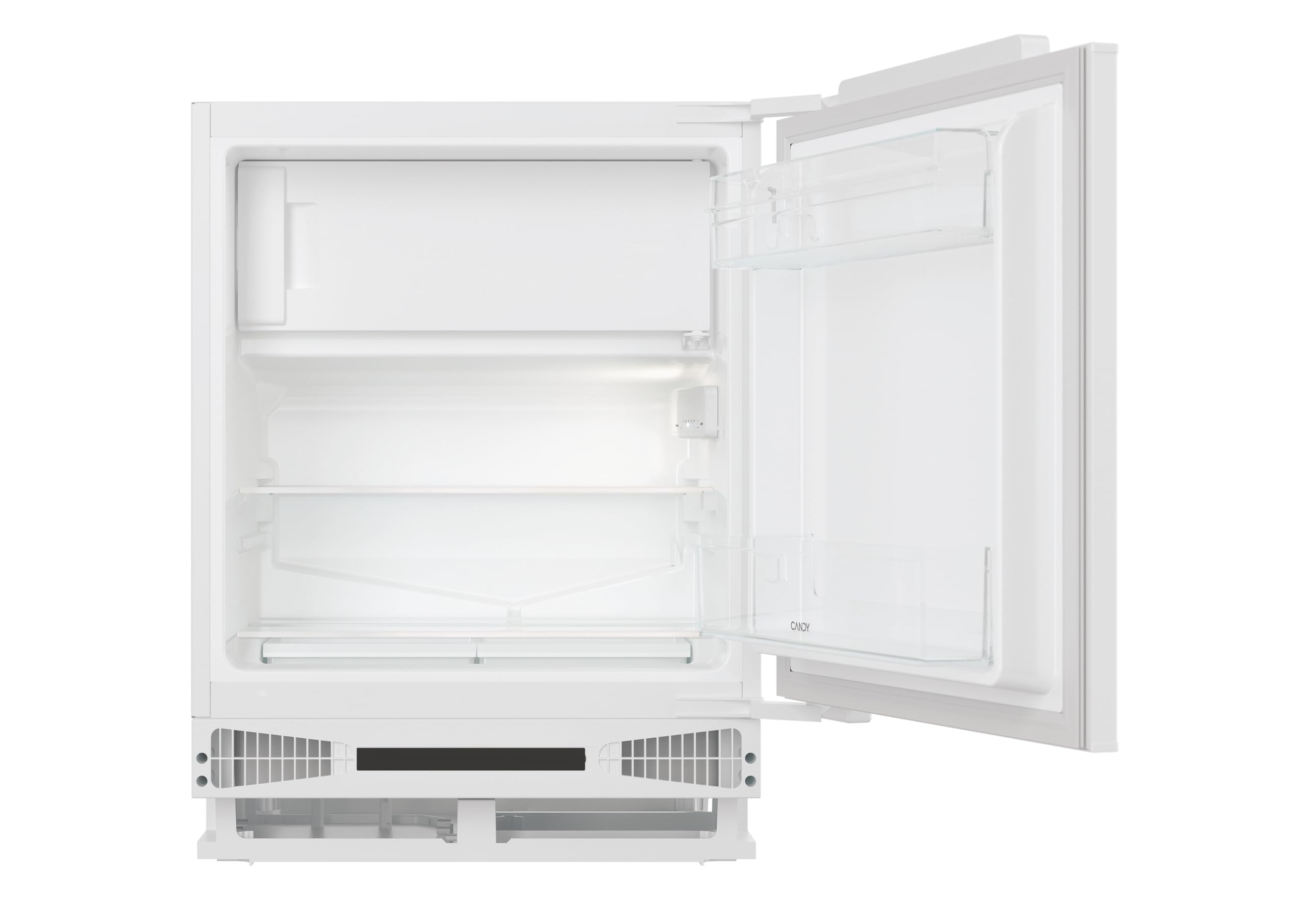 Candy CM4SE68W - Frigorifero da incasso con congelatore, porta a traino, 16 litri, 2 ripiani in vetro
