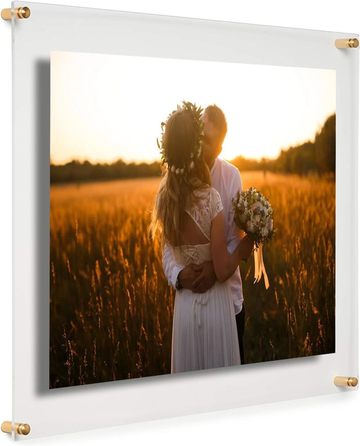 (20" x 24") Clear Acrylic Wall Mount Floating Picture