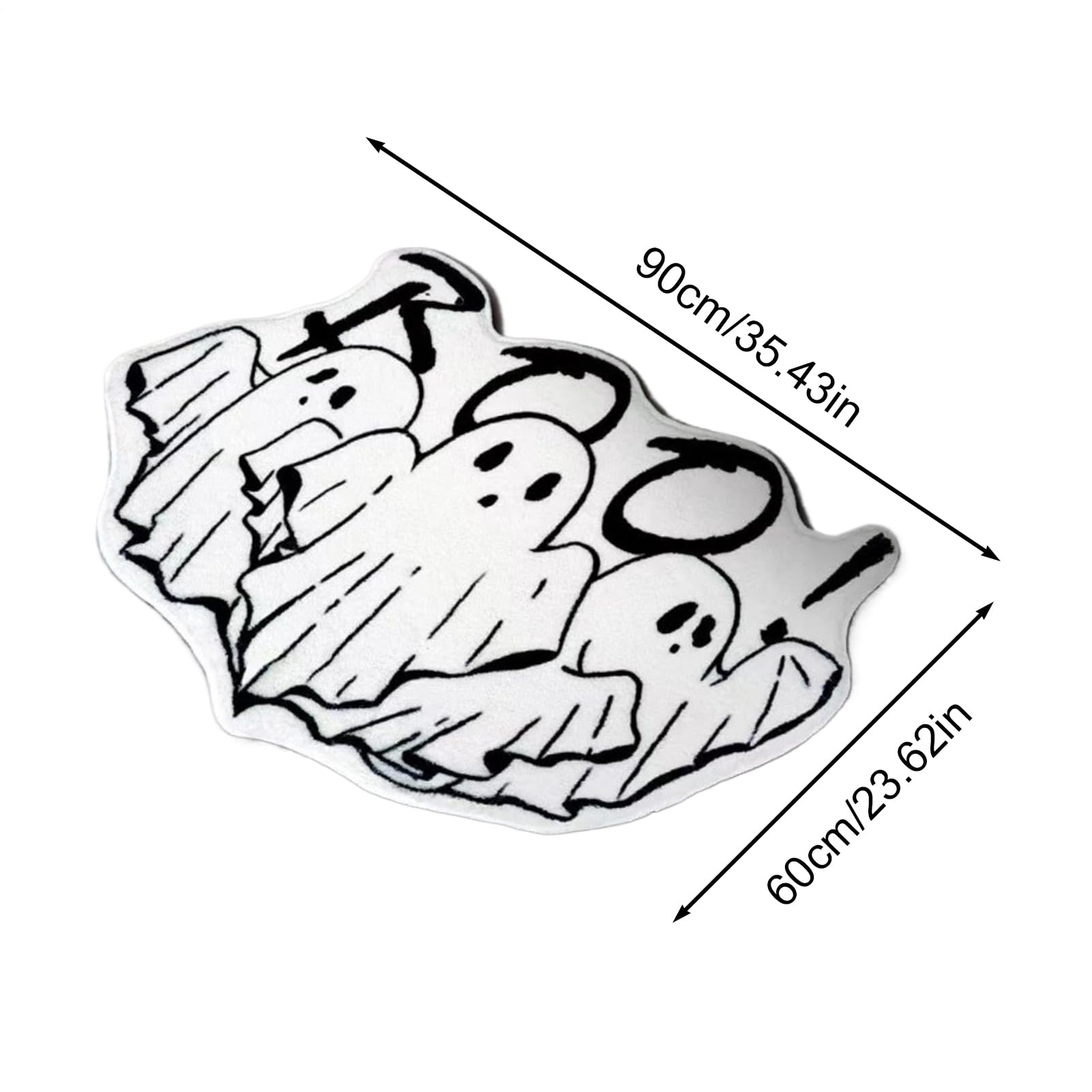 Generico Tappeto da bagno di Halloween | Mat di non Slip SuperAbsorbent | Casa da cucina per decorazioni per il bagno | Felpudo morbido sicuro per bambini e anziani