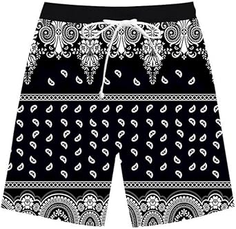 Blue Bandana Hoodies for Men Women Bandanas Print Clothing Zipper Jacket Jogger Pants Shorts Shirts Clothes Outfits