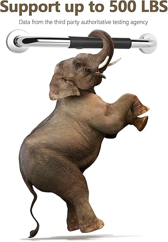 Miniatura 2 de Paquete de 2 barras de agarre antideslizantes para baño, barras de agarre antideslizantes de 12 pulgadas para duchas, barra de seguridad para baño y